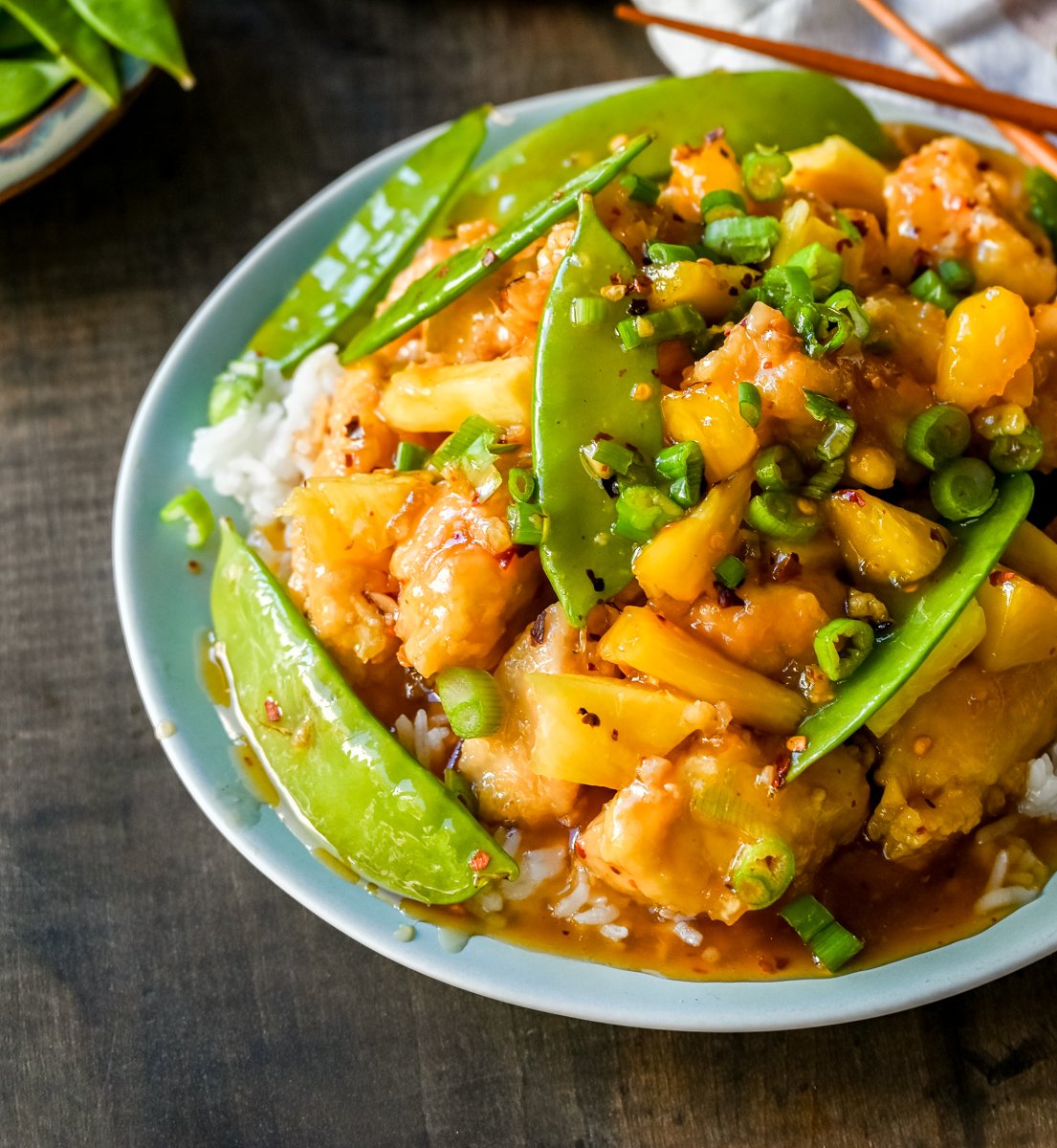 Crispy Pineapple Chicken. This Pineapple Chicken is made with crispy pineapple chicken covered in a sweet and tangy pineapple sauce. This Chinese Pineapple Chicken is a crowd pleaser!