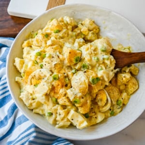 Best Potato Salad Recipe. This Mama's Potato Salad is a classic potato salad recipe made with potatoes, hard boiled eggs, sweet pickles, mayonnaise, mustard, spices, and a touch of green onion. This is the best potato recipe you will ever eat!