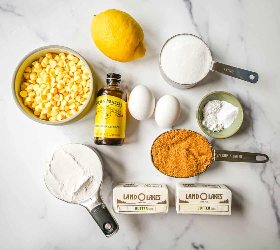 Levain Bakery Lemon Cookie Ingredients. What ingredients do you need to make bakery-style lemon cookies.