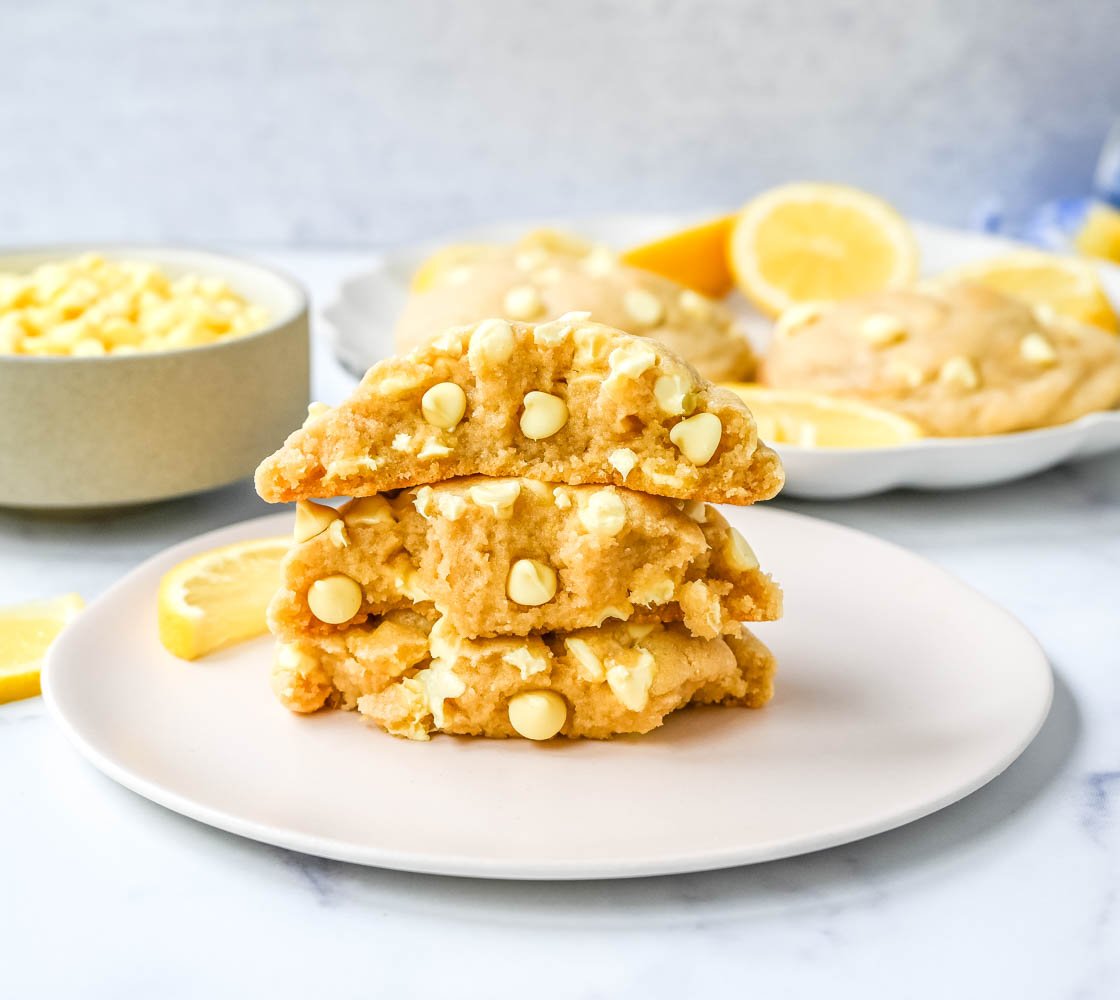 Levain Bakery Lemon Cookies. These soft, thick, chewy, bakery-style Levain Bakery Lemon Cookies are made with three types of lemon flavoring plus lemon chips. You will love these bakery style lemon cookies!