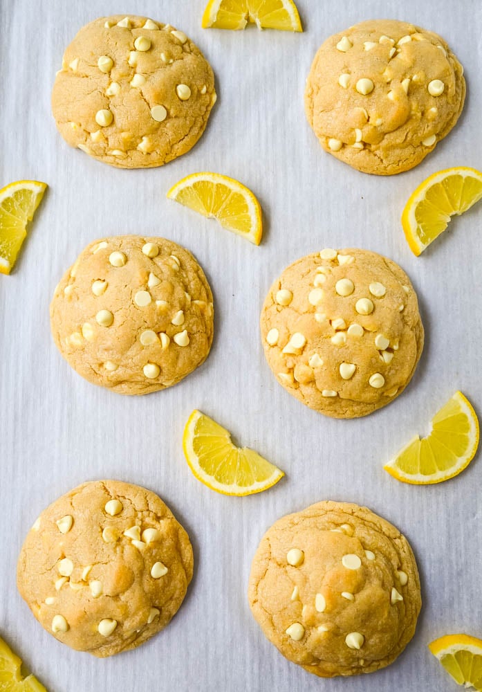 Levain Bakery Lemon Cookies. These soft, thick, chewy, bakery-style Levain Bakery Lemon Cookies are made with three types of lemon flavoring plus lemon chips. You will love these bakery style lemon cookies!