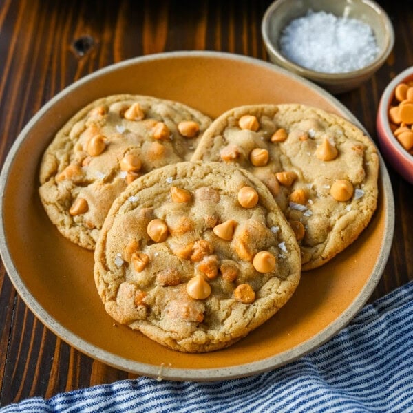 Butterscotch Chip Cookies. These soft butterscotch cookies with crispy edges and perfectly chewy on the inside filled with rich, buttery butterscotch chips. This salty and sweet cookie will definitely be a favorite!