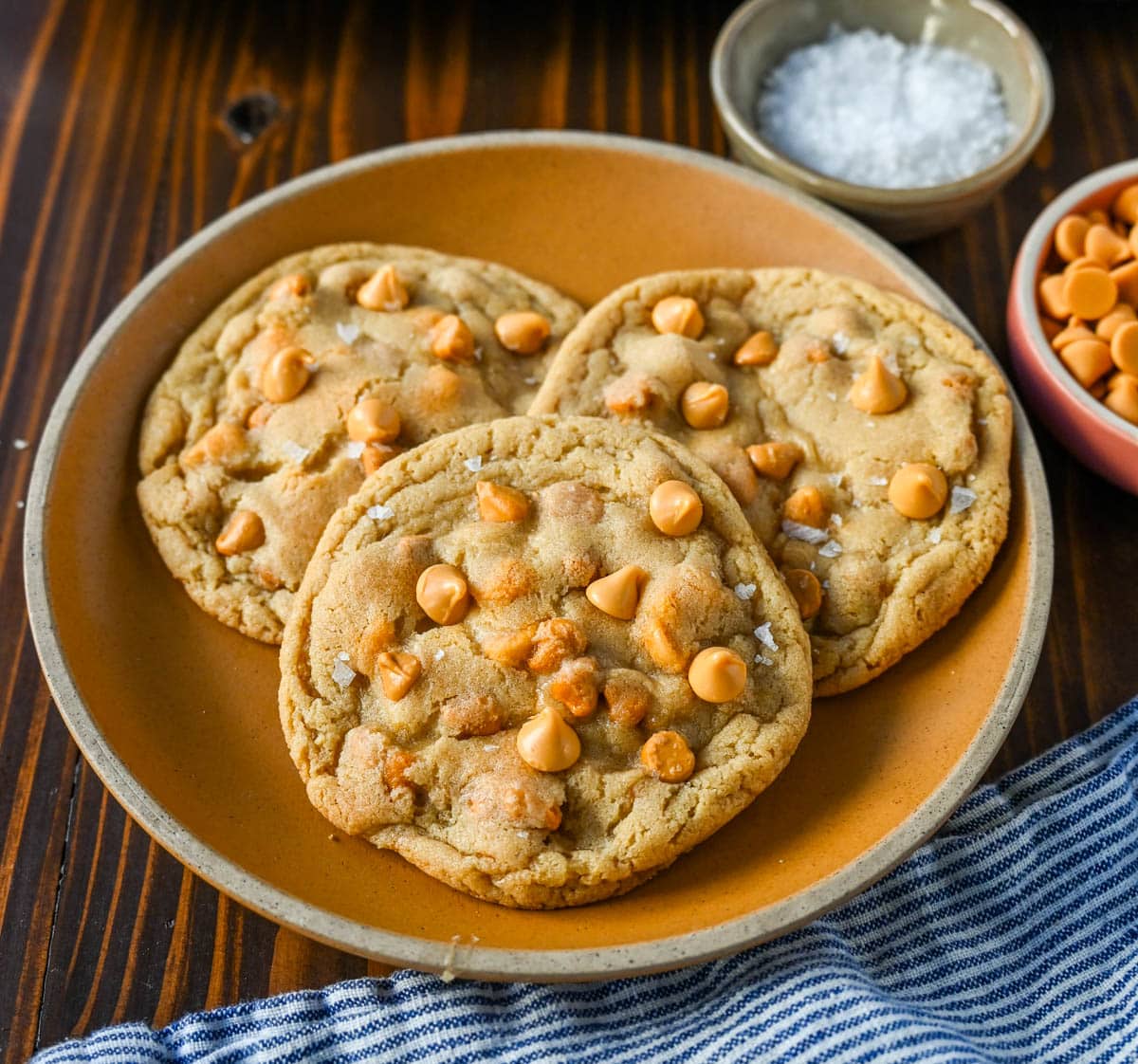 Butterscotch Chip Cookies. These soft butterscotch cookies with crispy edges and perfectly chewy on the inside filled with rich, buttery butterscotch chips. This salty and sweet cookie will definitely be a favorite!