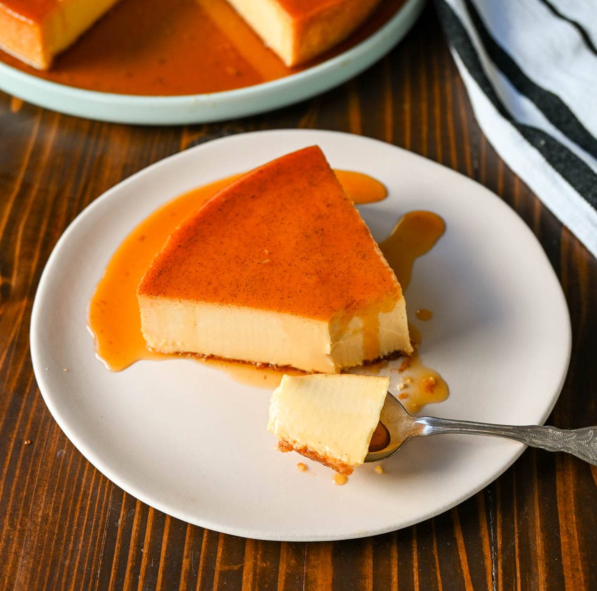 Caramel Flan Recipe. This is hands down the best Flan recipe ever! This flan recipe has the smoothest, creamiest custard and topped with caramelized sugar. This is my neighbor's famous recipe that she has been making for over 60 years!