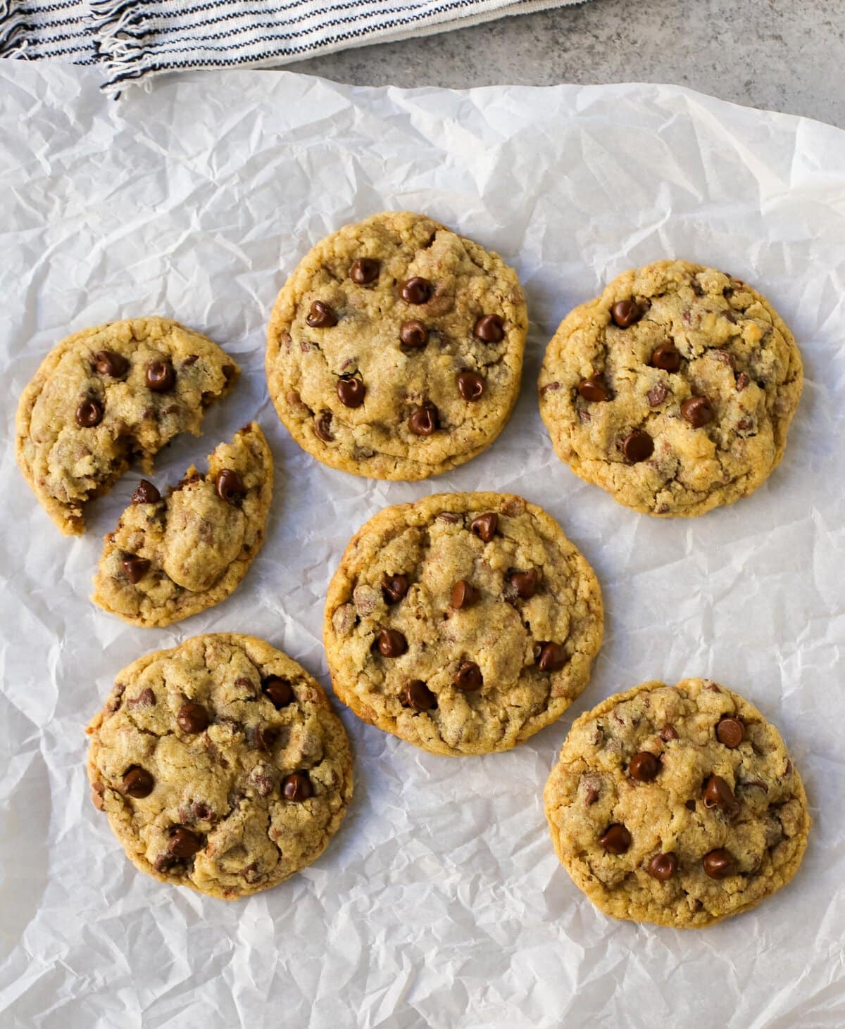This Chocolate Chip Oatmeal Cookie Recipe was made famous from the Milk&Cookies Bakery in New York City. It has soft and chewy centers, with crisp edges, and ground oats for the perfect texture.