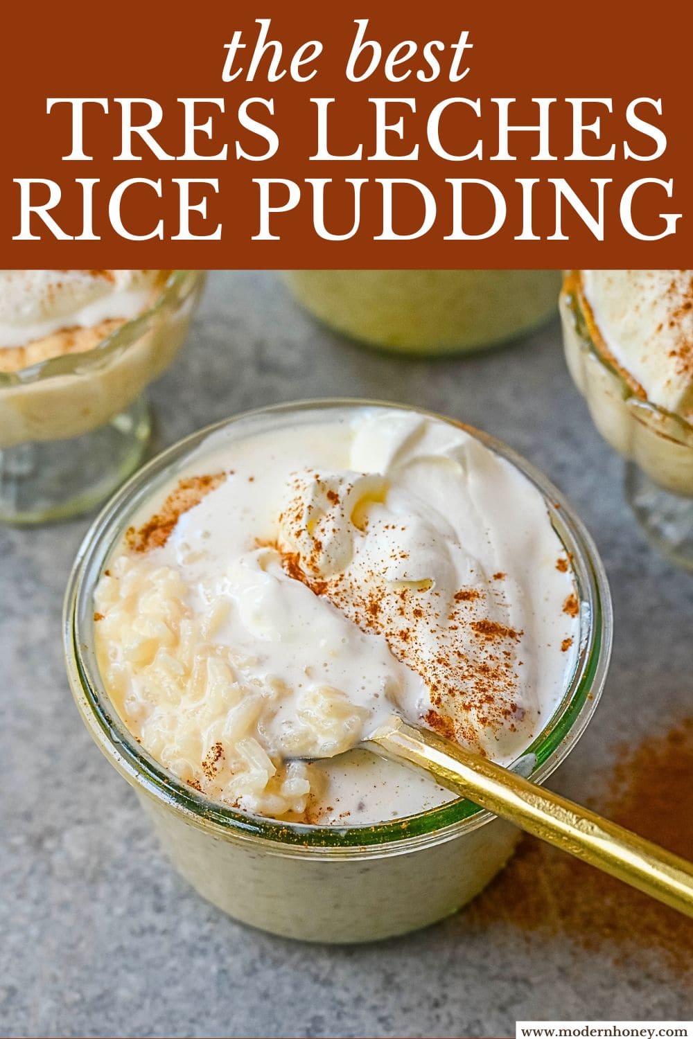 This is the best rice pudding recipe! This Tres Leches Rice Pudding is made with three kinds of milk, tender rice, and a hint of cinnamon come together in the creamiest, dreamiest dessert you've ever tasted. This Tres Leches Rice Pudding (Arroz con Leche) is comfort food at its finest — and simple to make!
