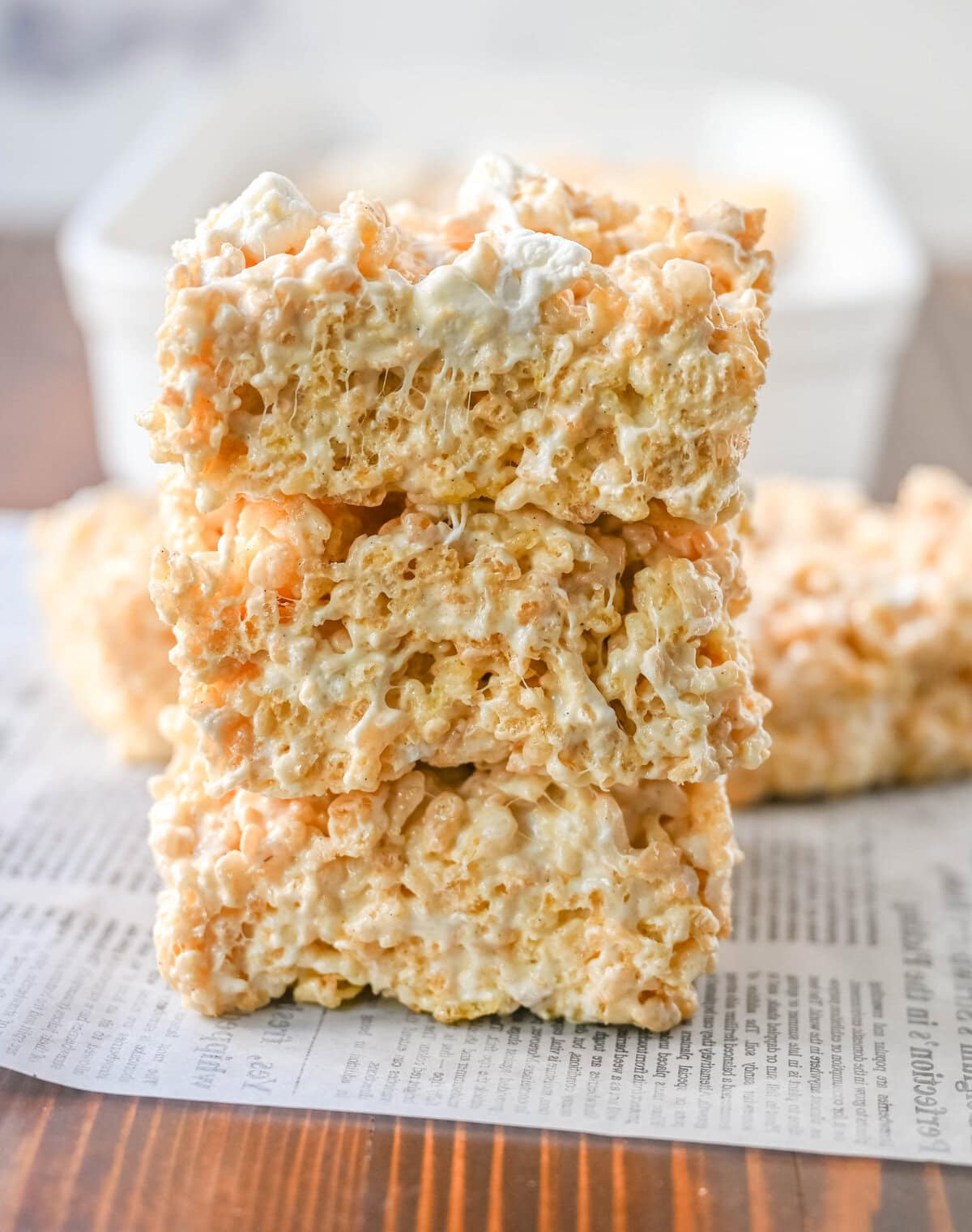 Want to know the secret to make the Best Rice Krispies Treats ever? The secret is brown butter and extra marshmallows to make the most flavorful, gooey Brown Butter Rice Krispies Treats imaginable. People are going to begging you for the recipe!
