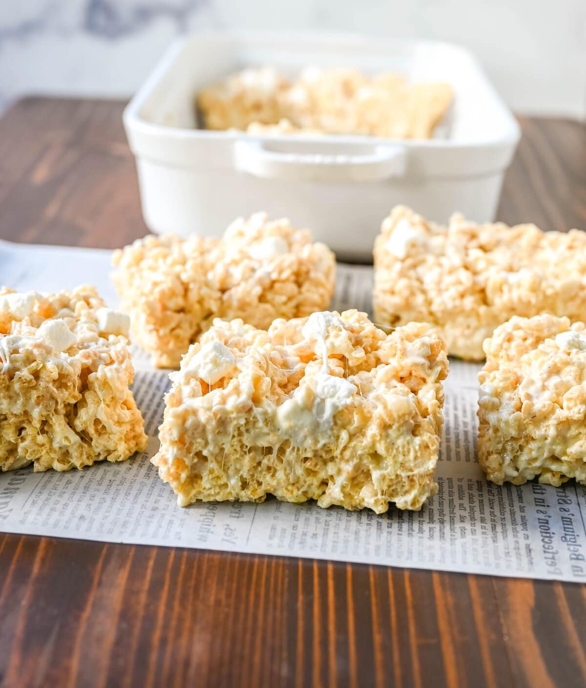 Want to know the secret to make the Best Rice Krispies Treats ever? The secret is brown butter and extra marshmallows to make the most flavorful, gooey Brown Butter Rice Krispies Treats imaginable. People are going to begging you for the recipe!