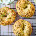 These high-protein cottage cheese bagels are soft, chewy, super easy, and easy to whip up for a quick breakfast. If you are looking for a no-yeast bagel recipe that’s easy, protein-packed, and made with just a few ingredients, this is your go-to. Makek homemade bagels in less than 30 minutes and with over 10 grams of protein in each bagel, they are a great way to start your day!