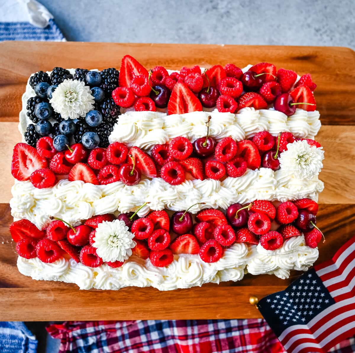How to make a homemade Flag Cake