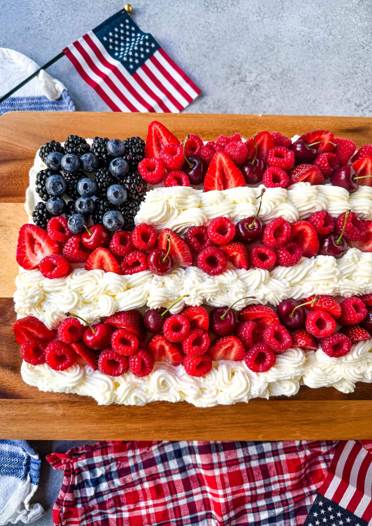 How to make a US Flag Cake.