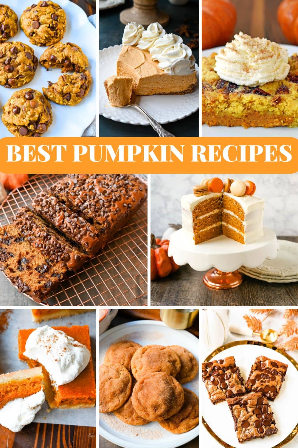 Best Pumpkin Recipes. Fall just isn’t complete without pumpkin everything! I’ve rounded up the very best pumpkin recipes, so you can enjoy the cozy flavors of pumpkin all season long. Whether you’re craving a loaf of moist pumpkin bread, a spiced oatmeal pumpkin cookie, or a stack of pumpkin pancakes, these recipes are tested, loved, and delicious.