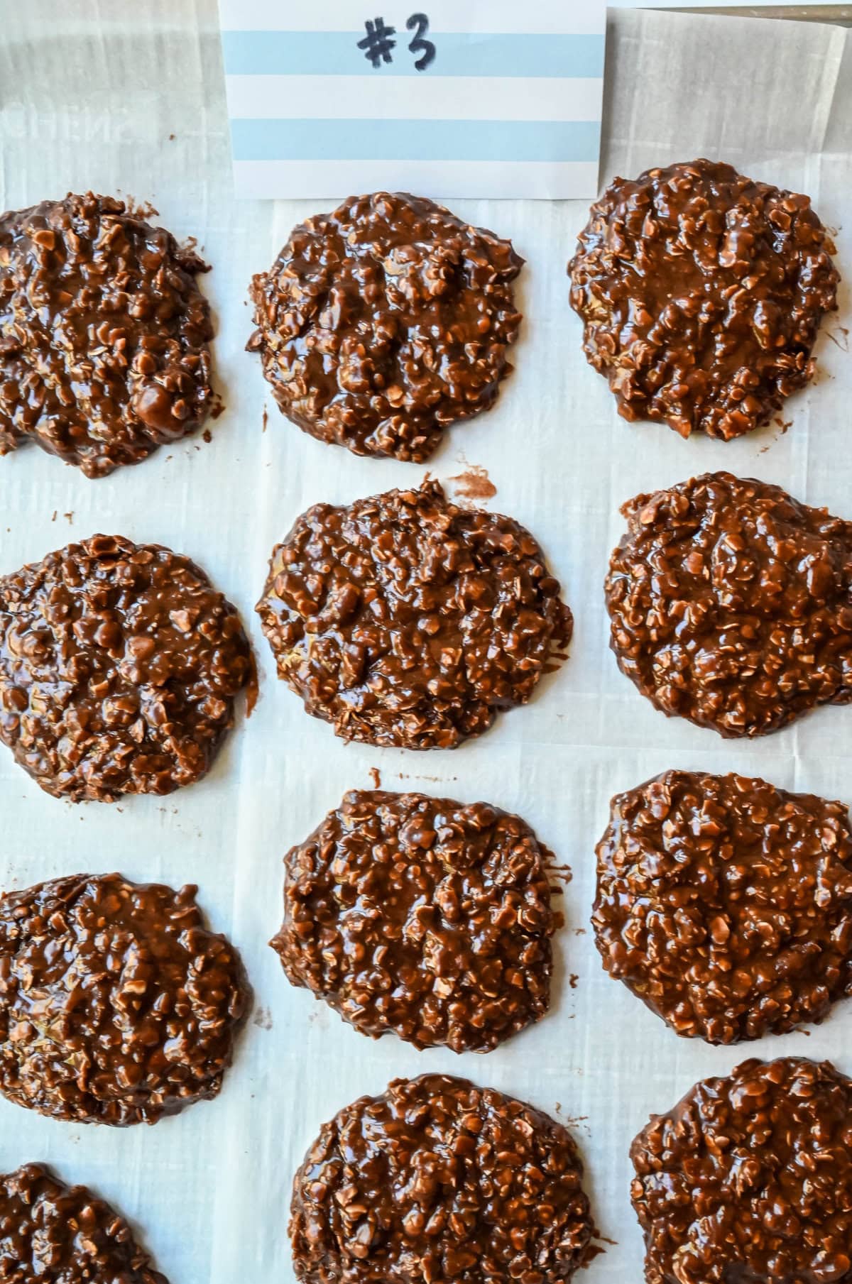These classic No-Bake Cookies are a quick, nostalgic treat that satisfies a chocolate-peanut butter craving without ever turning on the oven. These easy no-bake cookies are fudgy, chewy, and rich yet take only minutes to make. All you need are 8 ingredients, a saucepan, and a spoon to make the Best No-Bake Cookies.
