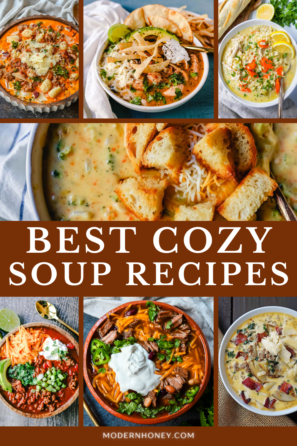 Best Soup Recipes. Best fall soup recipes including creamy baked potato soup, chicken noodle, slow cooker soups and chili, perfect for cozy weeknight dinners and game day meals.