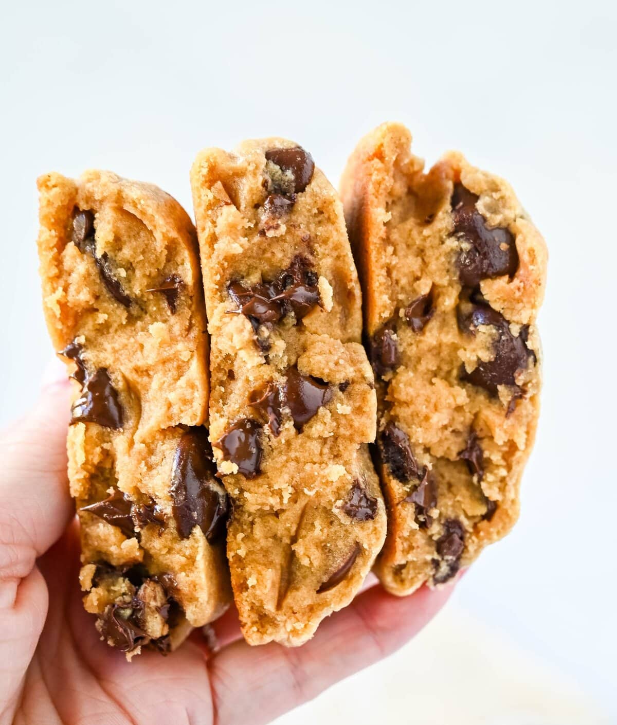 Rich, thick, and soft, these peanut butter chocolate chip cookies taste just like Levain Bakery but made at home. These Levain Bakery Peanut Butter Dark Chocolate Chip cookies are the perfect soft peanut butter chocolate chunk cookie!