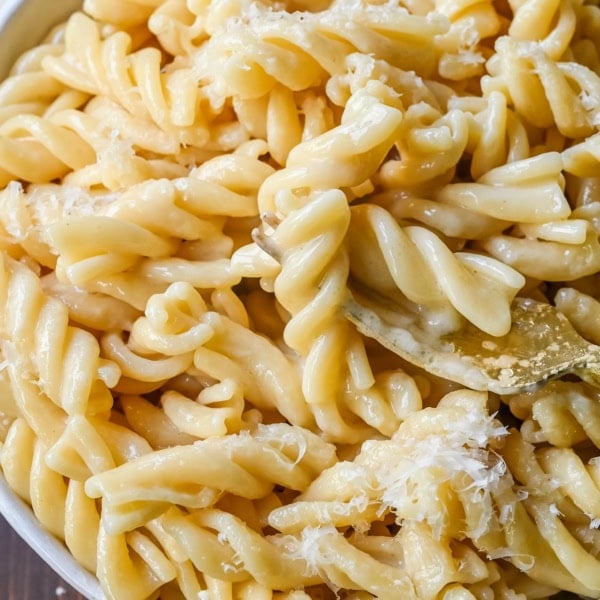 World's Best Buttered Noodles Ingredients. These buttered noodles are the easiest comfort food ever made with tender pasta, butter, and parmesan cheese. You only need 3 ingredients to make this butter parmesan pasta (also known as Burro e Parmigiano).
