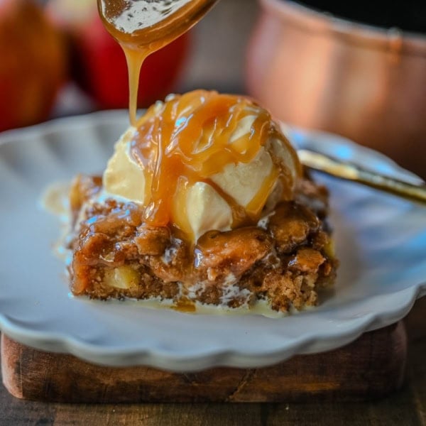 There’s something magical about warm apple cake drizzled with golden salted caramel sauce. This Apple Cake with Salted Caramel is a combination of tender spiced apples, moist crumb, and gooey caramel makes this the ultimate fall dessert — perfect for Thanksgiving, cozy weekends, or when you are craving a Fall dessert.