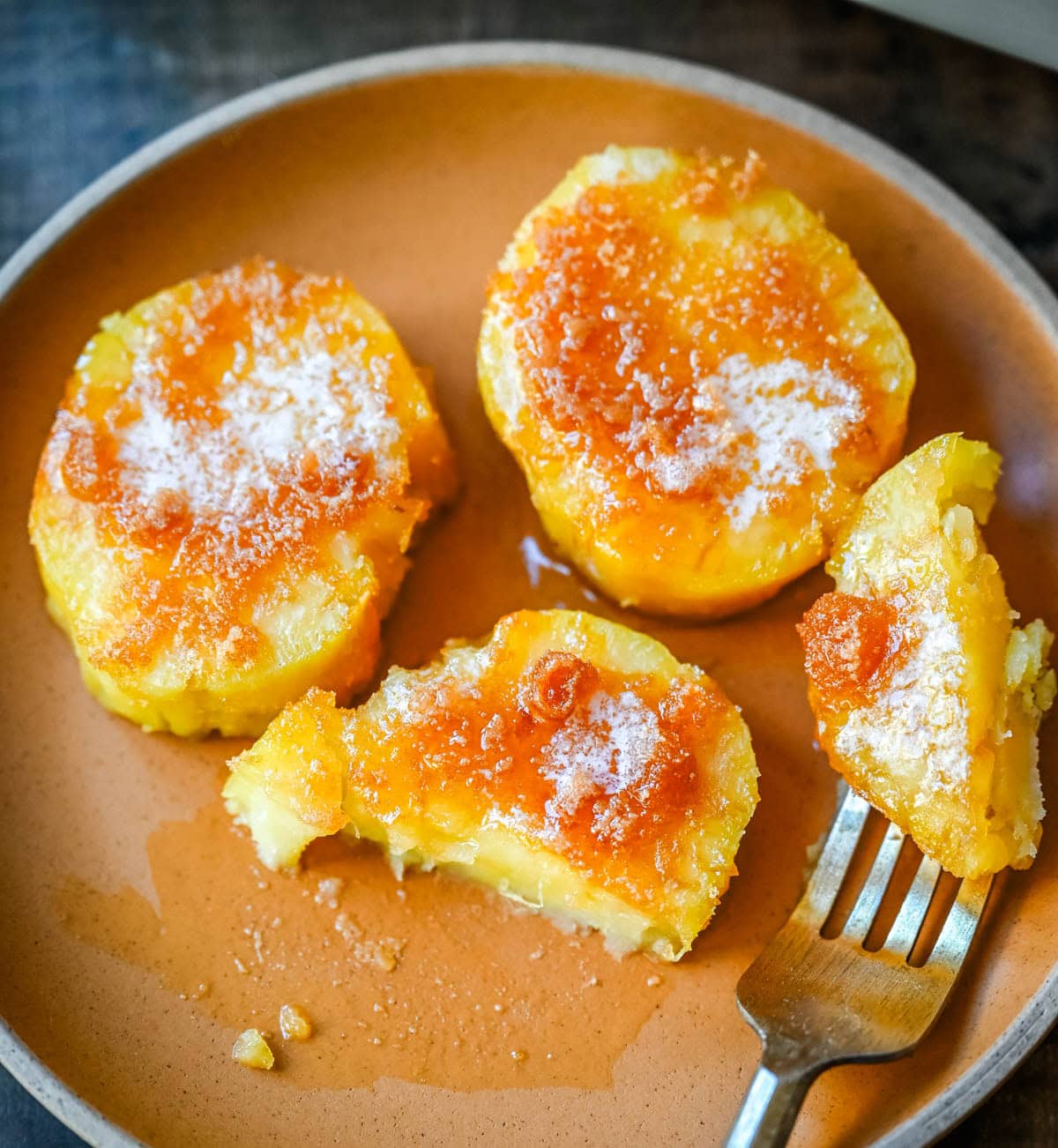 Brown Sugar Caramelized Japanese Sweet Potatoes. Roasted Japanese sweet potatoes caramelized with butter and brown sugar. Learn how to roast satsumaimo low and slow for the sweetest, perfectly tender results.