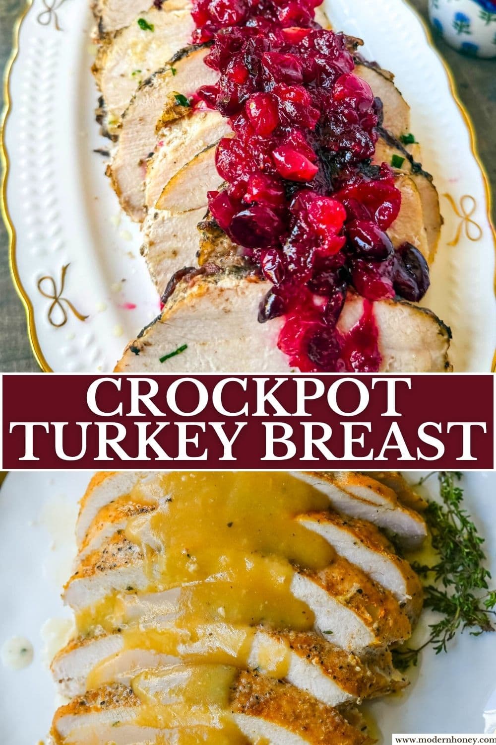 This Crock Pot Turkey Breast is perfect for a stress-free Thanksgiving or holiday dinner. Choose between two delicious versions: a festive Cranberry Orange turkey or a savory Garlic Butter turkey that’s packed with rich, comforting herbs. It’s a foolproof, oven-free way to serve the best slow cooker turkey!