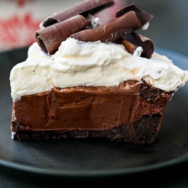 This No Bake Chocolate Cream Pie is made with a buttery Oreo crust holding a luscious chocolate ganache filling topped with sweetened whipped cream. Made with just a handful of ingredients, it’s creamy, chocolatey, and totally foolproof. An easy Chocolate Cream Pie recipe!