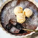 Brownie pudding is the viral, ultra-rich chocolate dessert combining the best parts of brownies and molten lava cake. This easy dessert bakes into a crackly top with a gooey, fudgy, pudding-like center that is chocolate lover's dream dessert. Made famous by Ina Garten, brownie pudding is trending everywhere on TikTok, thanks to its simple ingredients, decadent texture, and rich flavor. You will love Ina Garten's Brownie Pudding recipe!