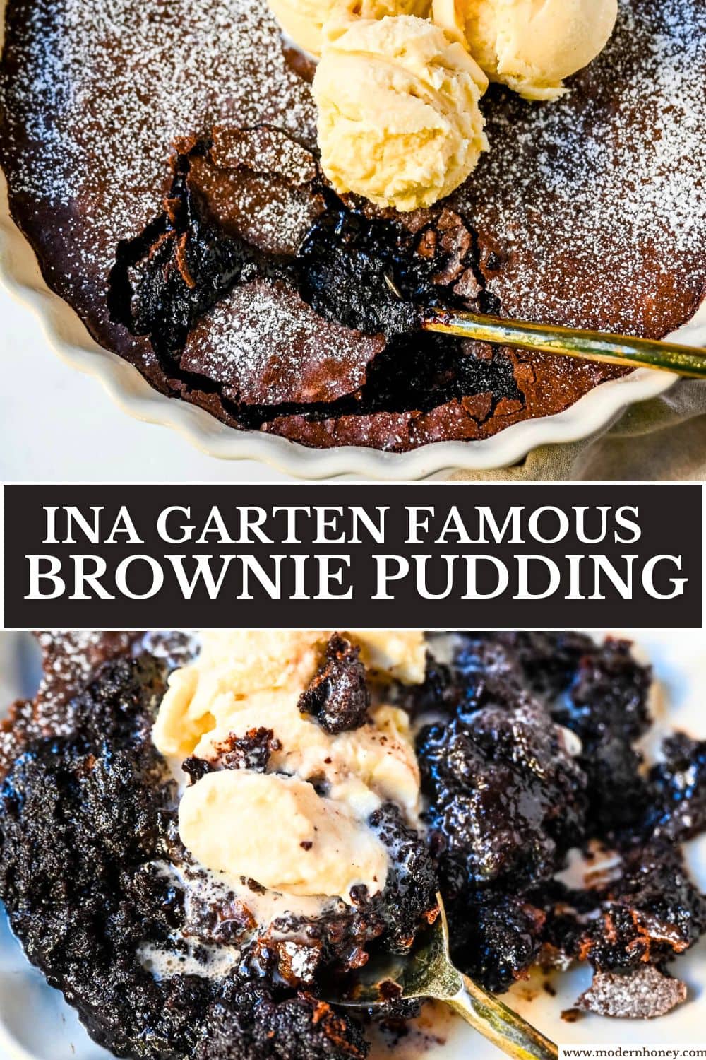 Brownie pudding is the viral, ultra-rich chocolate dessert combining the best parts of brownies and molten lava cake. This easy dessert bakes into a crackly top with a gooey, fudgy, pudding-like center that is chocolate lover's dream dessert. Made famous by Ina Garten, brownie pudding is trending everywhere on TikTok, thanks to its simple ingredients, decadent texture, and rich flavor. You will love Ina Garten's Brownie Pudding recipe!