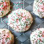 Italian ricotta cookies are one of the most popular Italian Christmas cookies, loved for their melt-in-your-mouth, soft texture. These holiday cookies are topped with a sweet glaze and colorful sprinkles, making them a perfect addition to any Christmas cookie platter. Ricotta cookies capture the flavor of classic Italian holiday baking. Whether you’re hosting a Christmas party or sharing homemade gifts, these easy Christmas cookies are guaranteed to stand out on every dessert table.