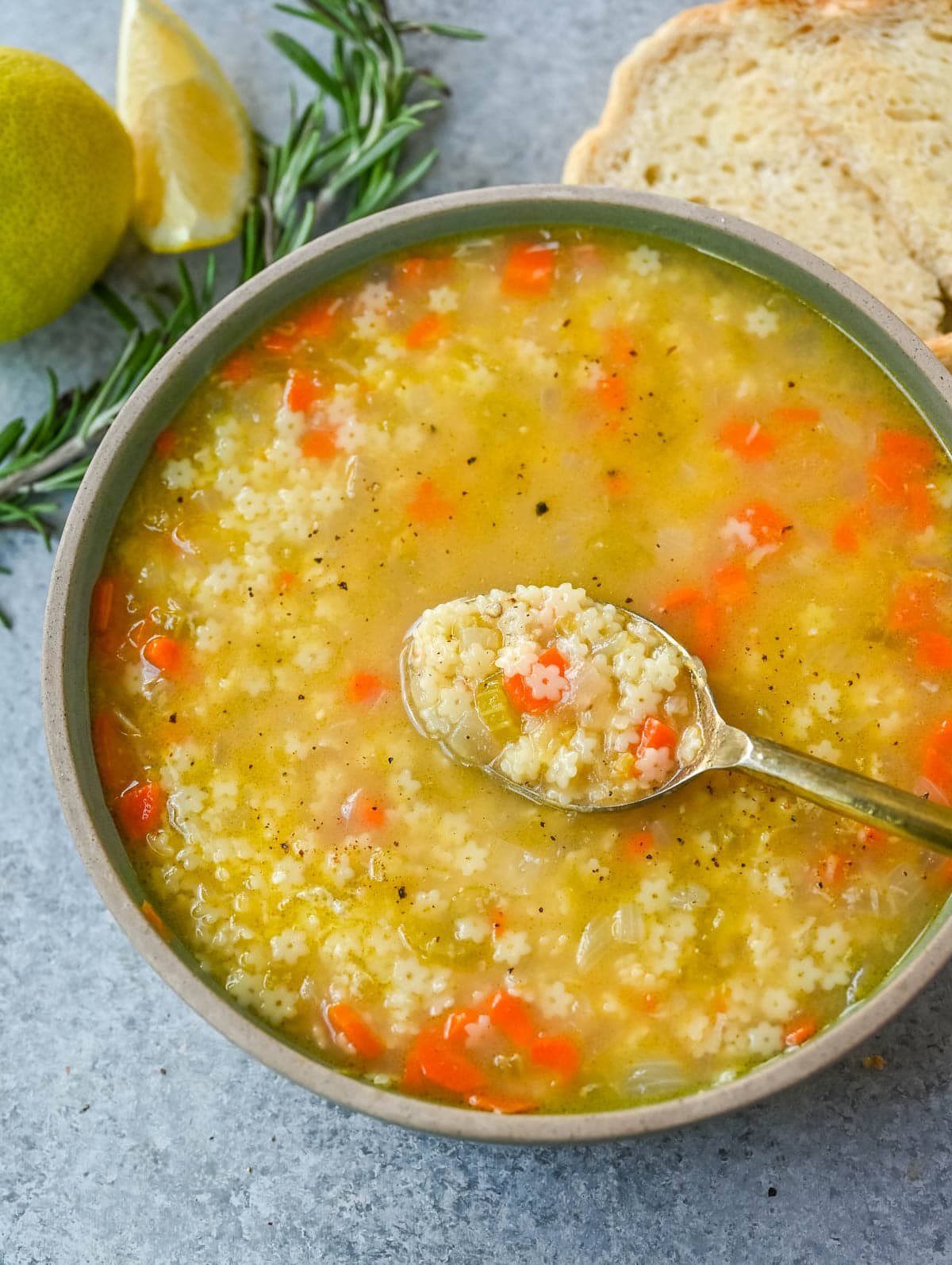 Italian Pastina Soup is a classic comfort food made with tiny pasta, tender vegetables, savory chicken broth, and plenty of parmesan cheese. Known as “Italian penicillin,” this simple recipe has been passed down through generations and is often made for sick days, cold nights, or comforting family meals. The best cozy Italian soup recipe!