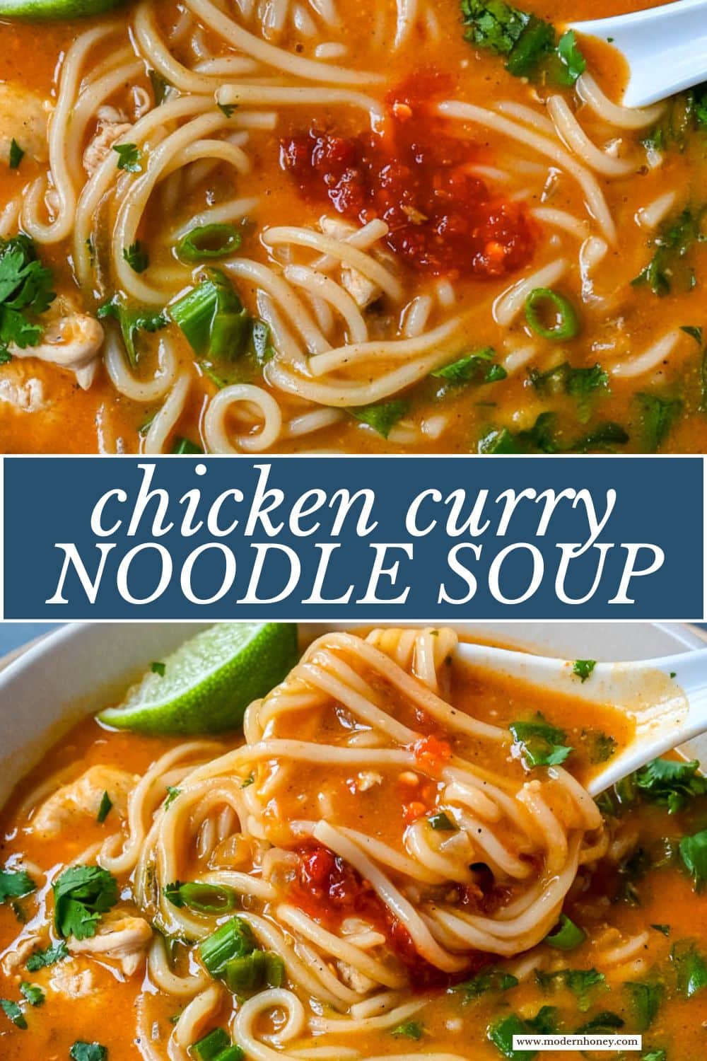 This Chicken Curry Noodle Soup is the ultimate comfort food with tender chicken and perfectly cooked noodles in a flavorful coconut milk broth. Made with red curry paste, garlic, and ginger, it has the perfect balance of warmth and spice. It’s ready in about 30 minutes and is the perfect one-pot dinner recipe.