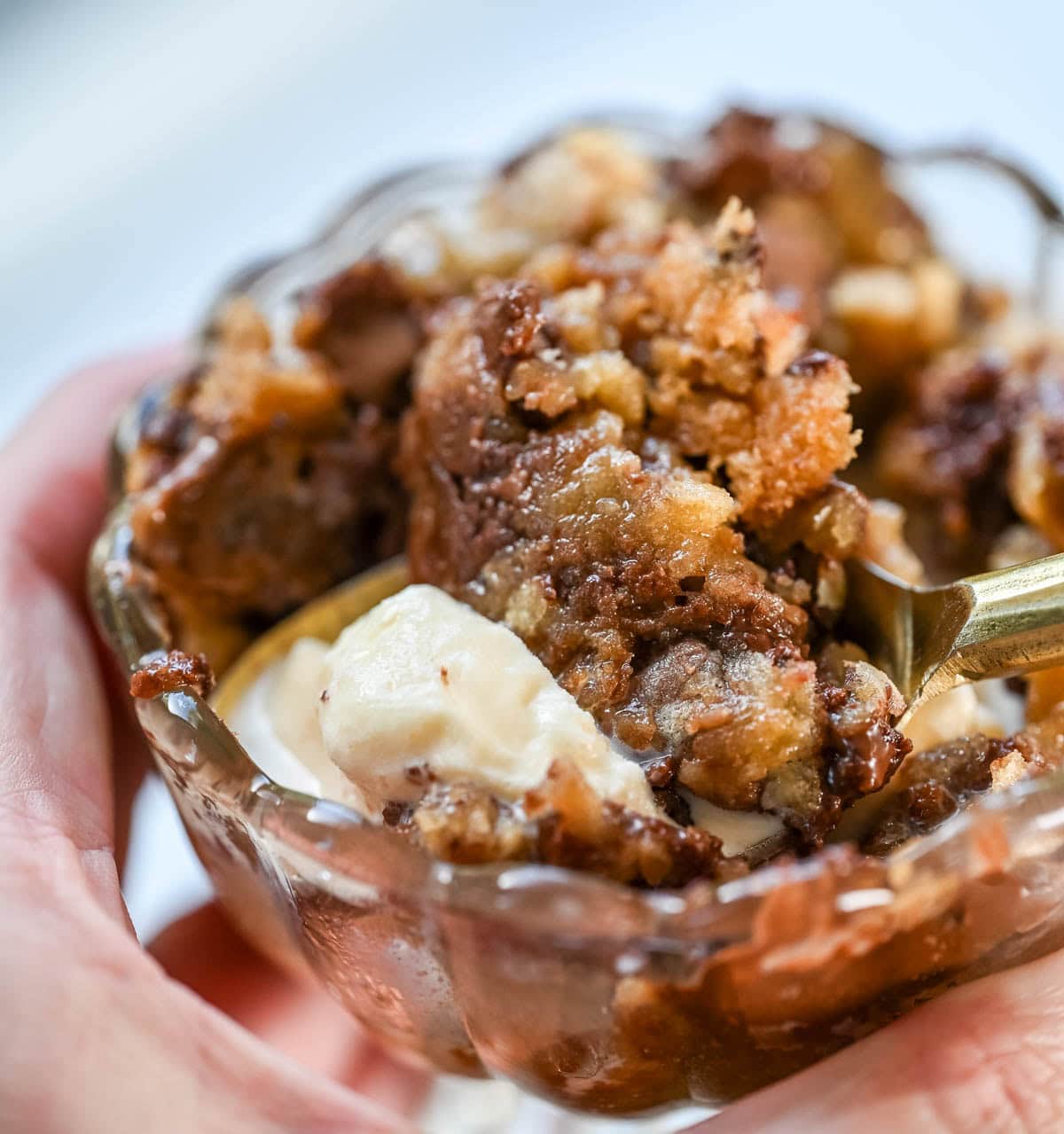 These scoopable cookies are the viral TikTok cookie trend everyone is obsessed with that's soft, gooey, and intentionally slightly underbaked so you can scoop them straight from the pan. Made with classic chocolate chip cookie dough, they bake into a warm, melty, almost brownie-like texture that’s completely irresistible. Instead of perfectly shaped cookies, you get a soft cookie “skillet-style” dessert that’s perfect for spooning and sharing!