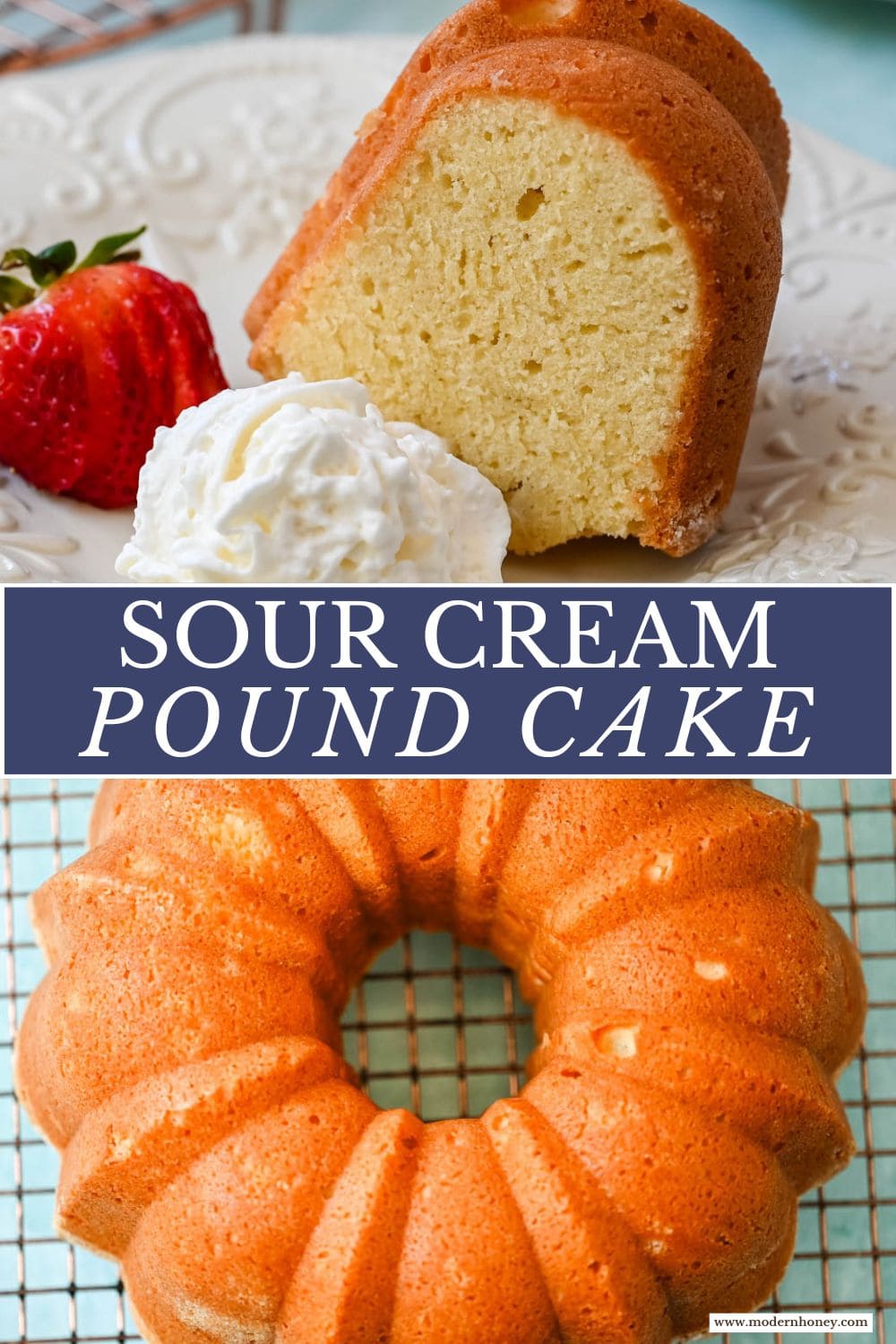 This classic sour cream pound cake is rich, buttery, and incredibly moist with a soft, tender crumb. This old-fashioned pound cake recipe delivers a dense yet velvety texture with the addition of sour cream, creating a cake that stays moist for days.