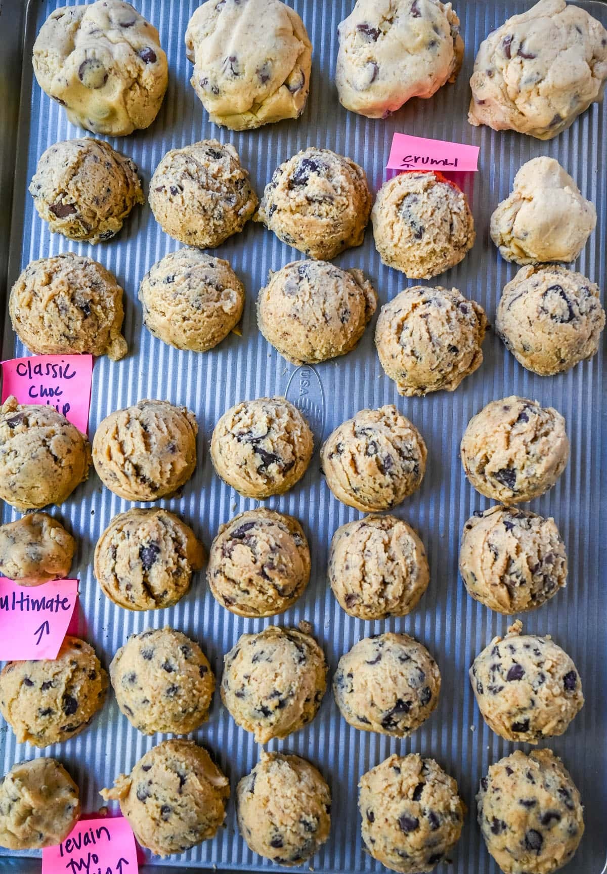 chocolate chip cookie dough balls comparison