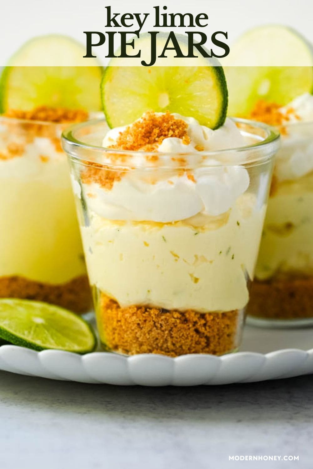 These key lime pie jars are a fresh, creamy twist on the classic key lime pie, made with layers of buttery graham cracker crust, tangy key lime filling, and fluffy whipped cream. Served in individual jars, they are perfect for entertaining or grab-and-go desserts.