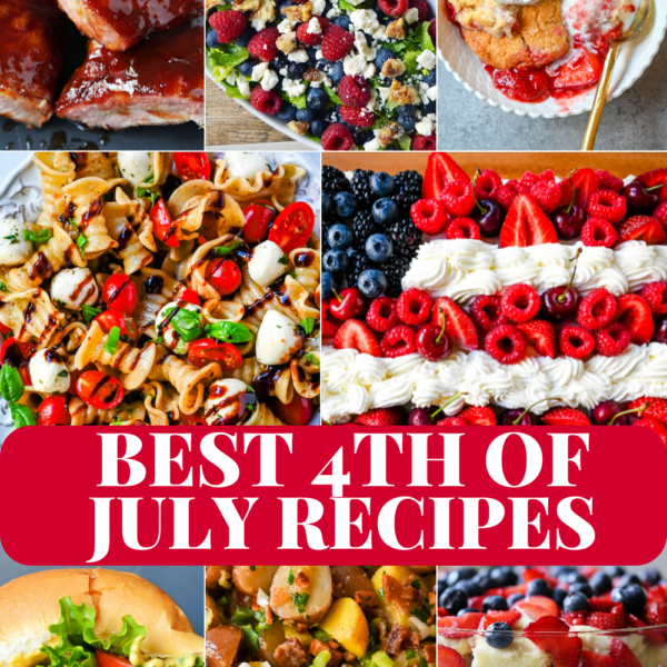 Celebrate the 4th of July with the best cookout recipes! From BBQ ribs to fruity desserts to easy pasta salads, find easy, crowd-pleasing dishes perfect for the summer holiday.