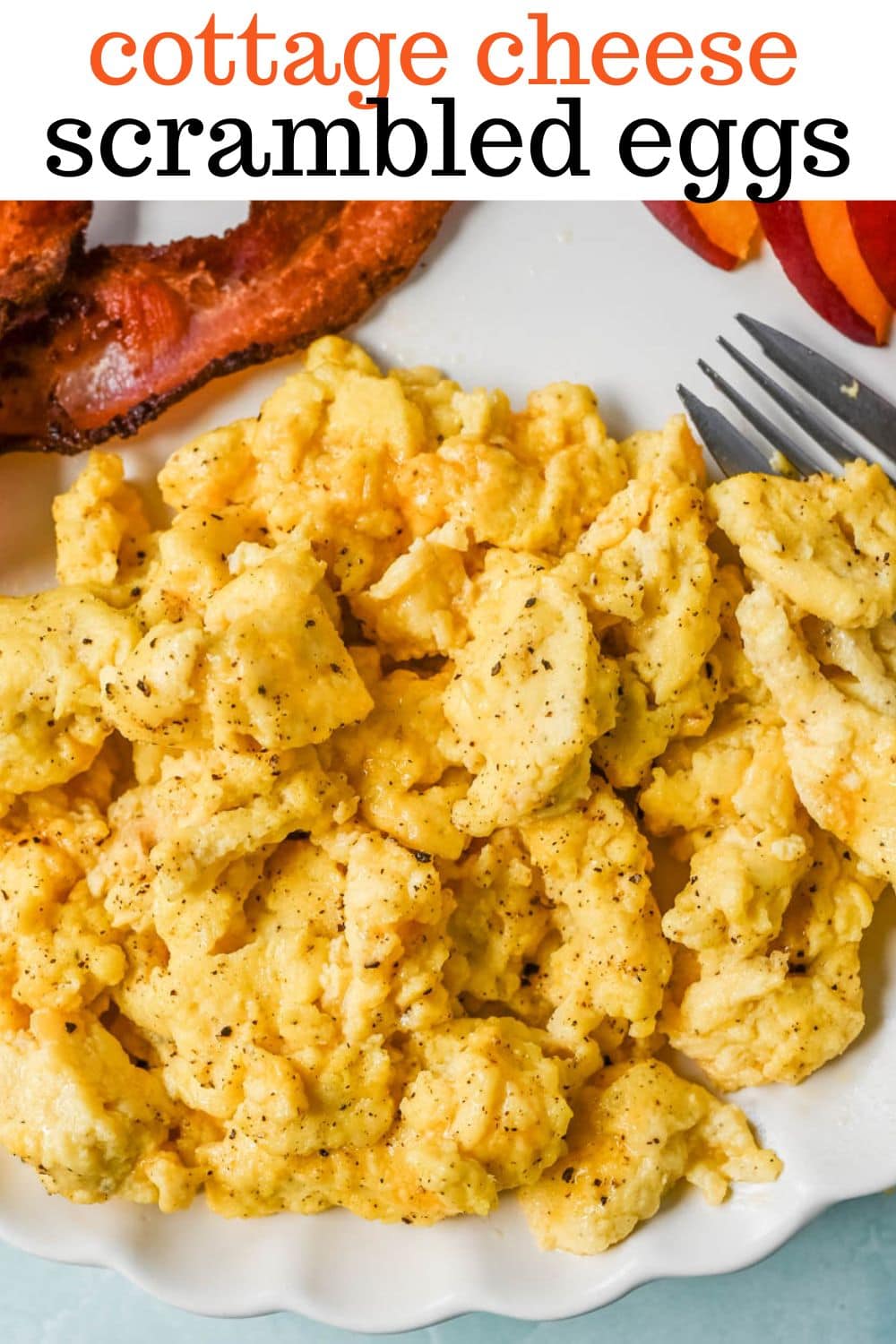 These Cottage Cheese Scrambled Eggs are the creamiest, fluffiest scrambled eggs you'll ever make — with over 20g of protein per serving! Learn the simple technique, the best mix-ins, and every tip for perfect scrambled eggs every time.