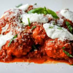Learn how to make high protein chicken cottage cheese meatballs at home. This easy chicken parmesan meatballs recipe uses whipped cottage cheese, garlic, and parmesan for a juicy, protein-packed dinner that's ready in under 30 minutes. Here's the viral TikTok recipe made famous by Hailey Bieber.