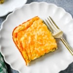 High Protein Turkey Sausage and Green Chile Egg Casserole. This high protein breakfast casserole combines turkey sausage, cottage cheese, cheddar, eggs, and green chiles for a hearty, low-carb make-ahead breakfast. With about 30 grams of protein per serving, this easy egg bake is perfect for meal prep, brunch, or feeding a crowd.
