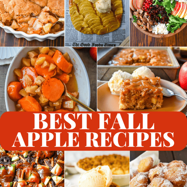 Looking for the best apple recipes for fall? This round-up has all the cozy apple desserts you need, from classic apple crisp and apple cobbler to caramel apple slab pie, Dutch apple pie, apple fritters, and apple cake with salted caramel sauce. Whether you're baking for Thanksgiving, a fall party, or just craving something warm and spiced, you'll find your new favorite apple recipe right here.