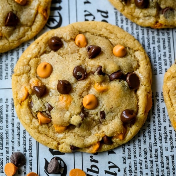 This easy butterscotch chocolate chip cookie recipe delivers crisp, buttery edges and soft, chewy centers. Made with melted butter, brown sugar, and butterscotch chips โ no mixer needed.
