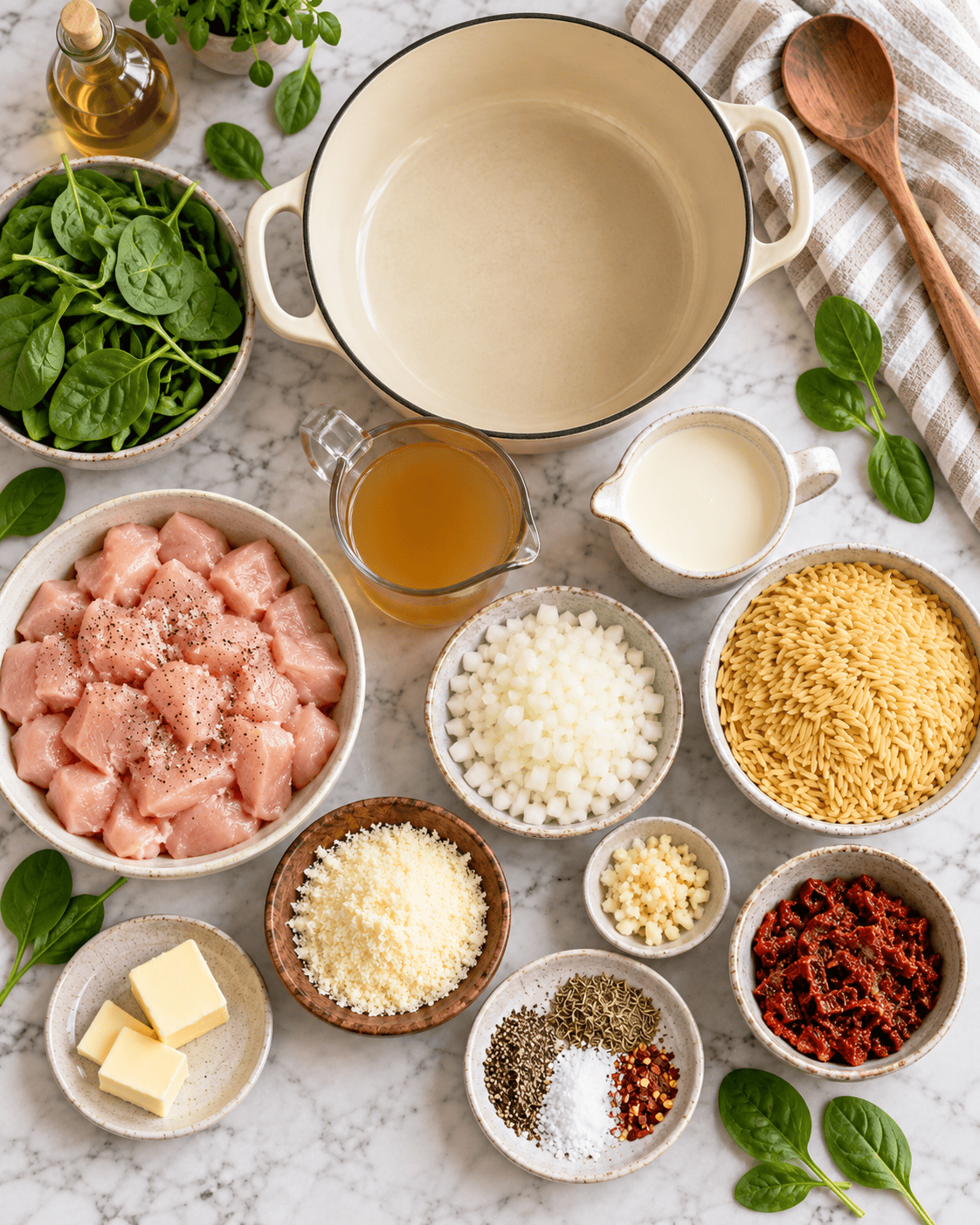 Marry Me Chicken Orzo Ingredients