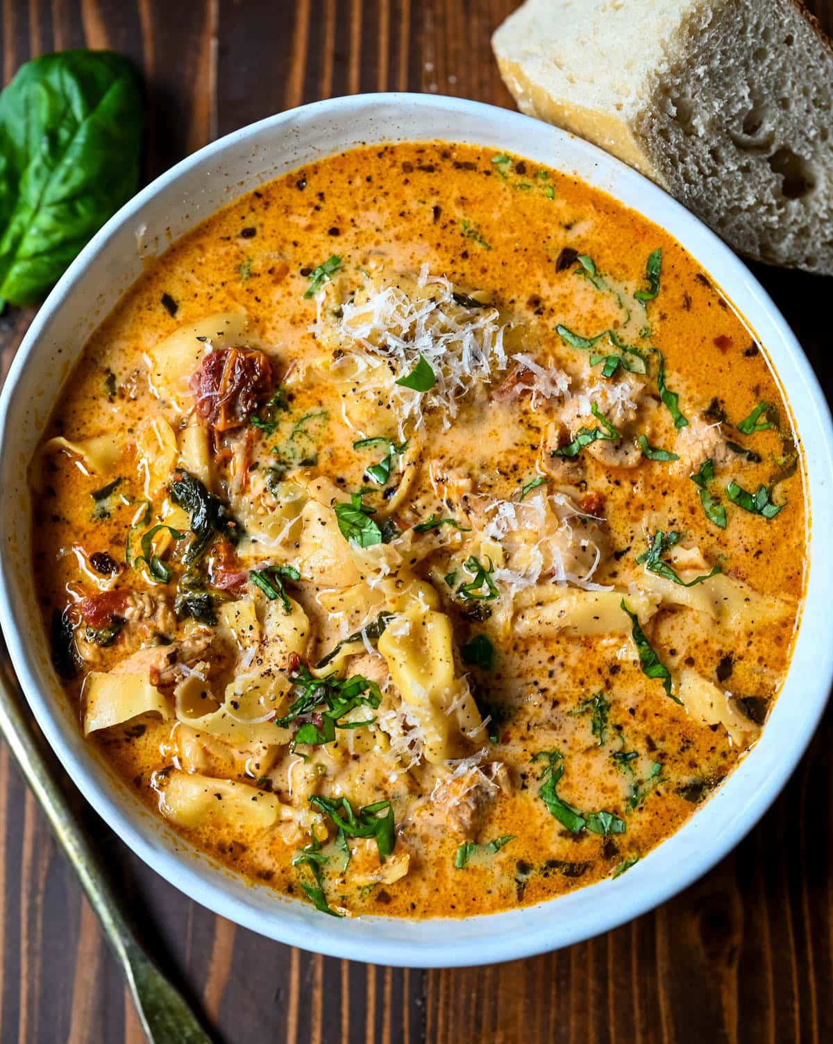 This Marry Me Chicken Tortellini Soup takes the viral marry me chicken flavor creamy sun-dried tomato sauce, tender chicken, and Parmesan and turns them into a cozy, comforting soup loaded with cheese tortellini. This easy one-pot soup comes together in about 30 minutes, making it perfect for busy weeknight dinners!