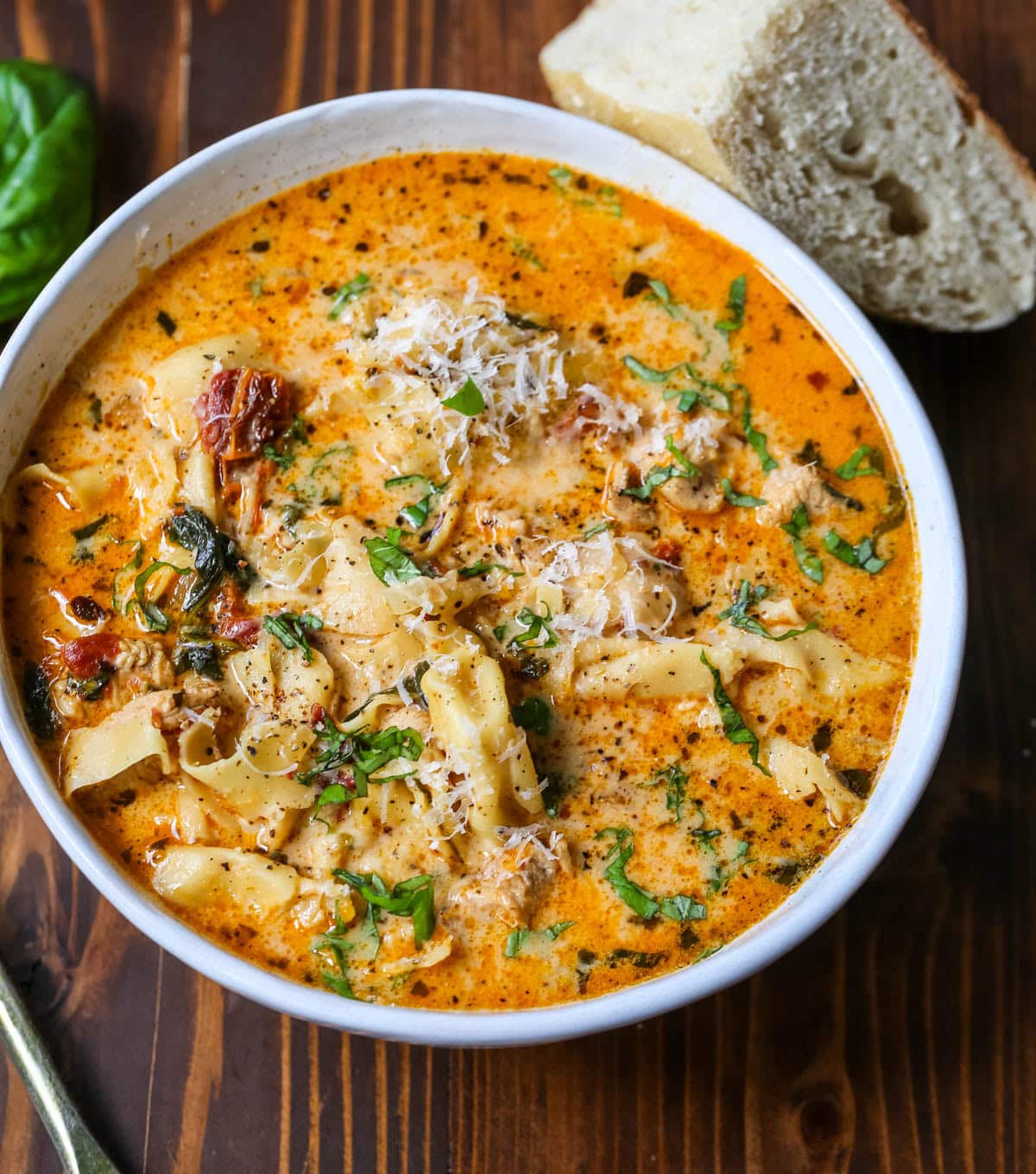 This Marry Me Chicken Tortellini Soup takes the viral marry me chicken flavor creamy sun-dried tomato sauce, tender chicken, and Parmesan and turns them into a cozy, comforting soup loaded with cheese tortellini. This easy one-pot soup comes together in about 30 minutes, making it perfect for busy weeknight dinners!