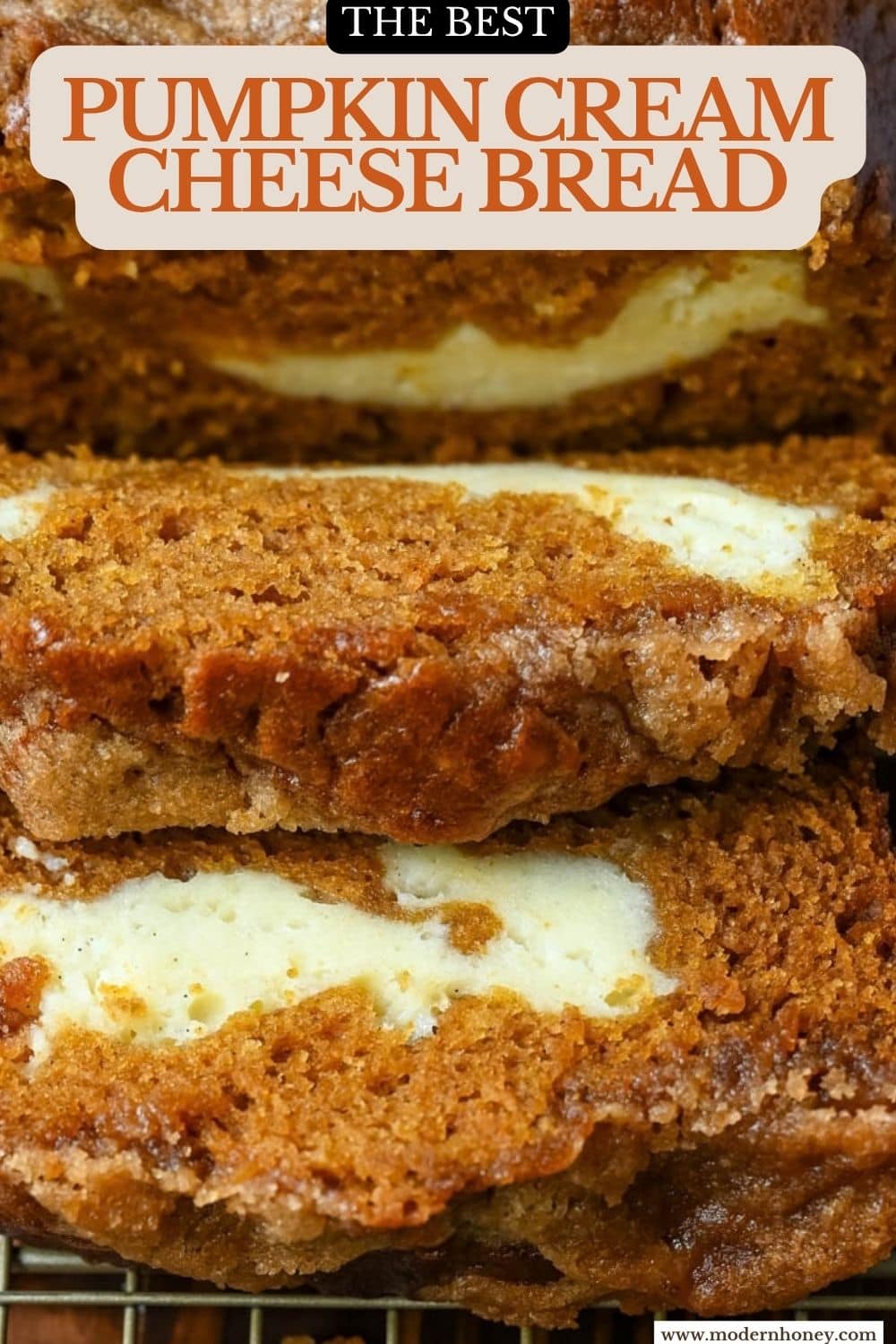 This pumpkin cream cheese bread has a thick ribbon of tangy cheesecake running through the middle, a buttery brown sugar streusel on top, and one simple trick that gives it the deepest, richest pumpkin flavor you've had in a loaf. This is the best pumpkin cream cheese bread recipe and it makes two loaves.