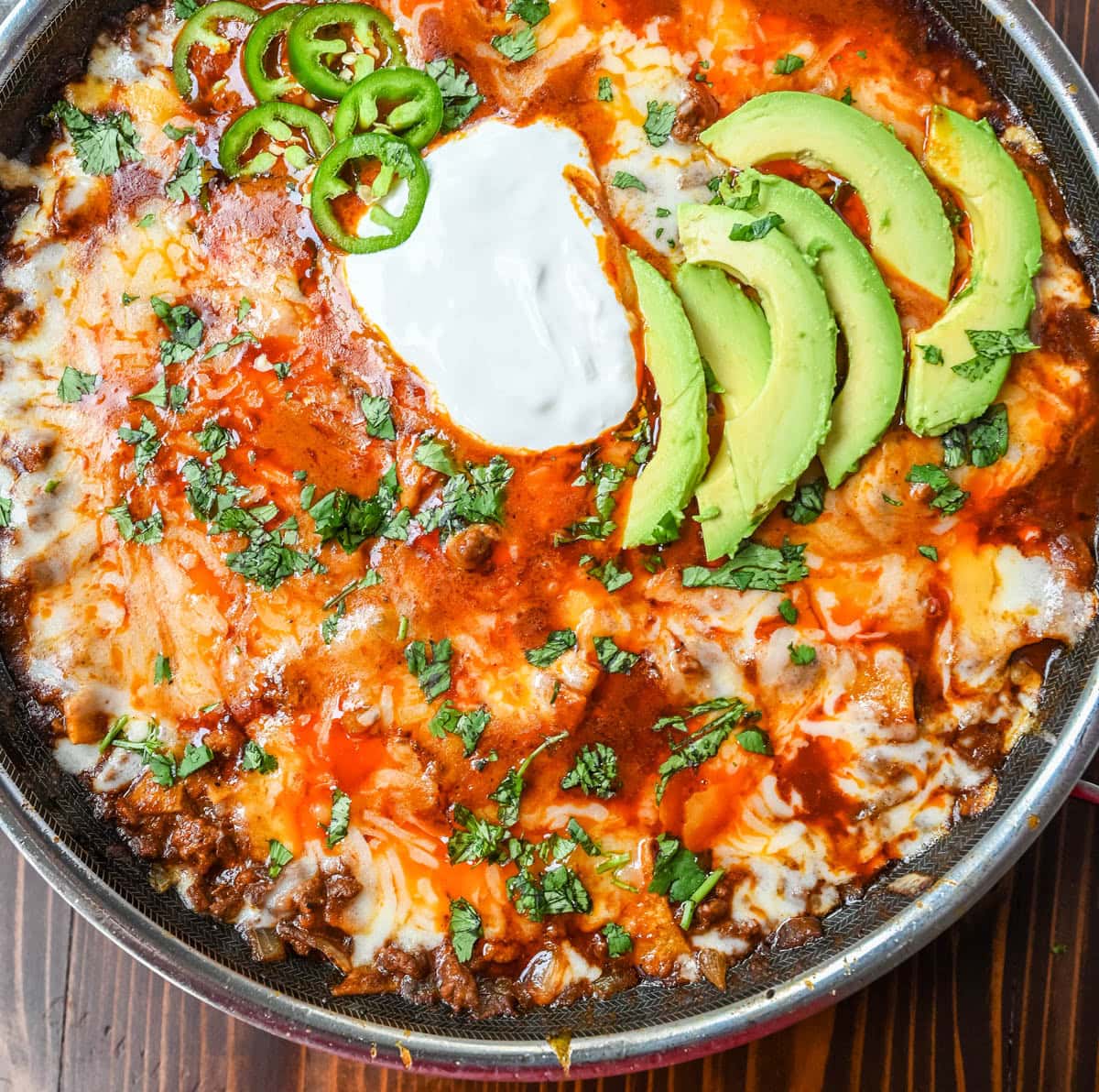 30-minute Ground Beef Enchilada Skillet Recipe. How to make easy beef enchiladas in a skillet.
